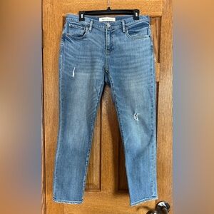 GAP Best Girlfriend Distressed Mid Rise Jeans 29 Regular